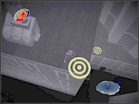 Wskocz na dach budynku, przy którym odbywa się spotkanie przestępców z policjantami i szybko wyeliminuj człowieka ze strzelbą [1] - Part 2 - Dirty Cops - Dewolfe - Spider-Man 3: The Game - poradnik do gry