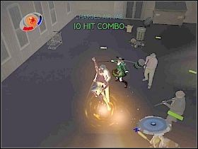 Żółte kółka wskazują miejsca skąd masz zrobić zdjęcia [1] - Part 2 - Dirty Cops - Dewolfe - Spider-Man 3: The Game - poradnik do gry