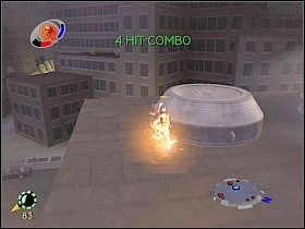 Pamiętaj, aby unieruchamiać samochody [1] , ponieważ w innym przypadku te nadal będą starały się zablokować furgonetkę - Part 3 - Collection Protection - Dragon Tail - Spider-Man 3: The Game - poradnik do gry