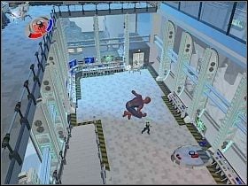 Wkrótce dotrzesz do pomieszczenia z panelem przy ścianie z lewej [1] - Part 1 - Scorpion Unleashed - Scorpion - Spider-Man 3: The Game - poradnik do gry