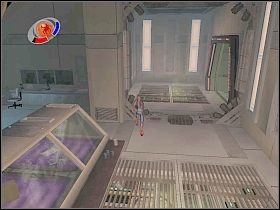W następnym pomieszczeniu załatw jednego strażnika i skorzystaj z komputera przy ścianie [1] - Part 2 - Mind Control - Scorpion - Spider-Man 3: The Game - poradnik do gry