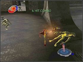 Pościg zaprowadzi cię do ściany z dwoma dużymi otworami [1] - Part 1 - The Lizard No More - Dr Connors - Spider-Man 3: The Game - poradnik do gry