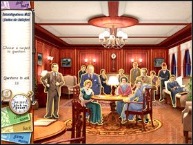 Salon wypełniony podejrzanymi o morderstwo. - Poradnik do gry - Przygotowanie do śledztwa - Agatha Christies Death on the Nile - poradnik do gry