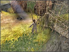 Zanim skorzystasz z prawego mostku, powinieneś zbadać znajdujące się w tej okolicy TRZY przejścia - Misja 2 - Isla de Pelegostos (1) | Solucja Piraci z Karaibów Na Krańcu Świata - Piraci z Karaibów: Na Krańcu Świata - poradnik do gry