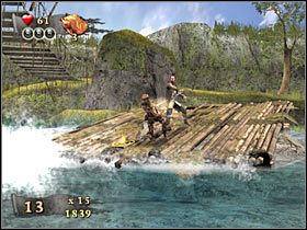 Nie przejmuj się wypadnięciem z tratwy, gdyż nie jest to możliwe - Misja 2 - Isla de Pelegostos (3) | Solucja Piraci z Karaibów Na Krańcu Świata - Piraci z Karaibów: Na Krańcu Świata - poradnik do gry