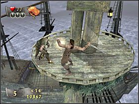 Podejdź do ustalonego miejsca i wciśnij klawisz akcji (#1) - Misja 4 - Pearl Vs Dutchman (3) | Solucja Piraci z Karaibów Na Krańcu Świata - Piraci z Karaibów: Na Krańcu Świata - poradnik do gry