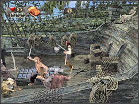 W zależności od własnych preferencji, możesz spróbować najpierw wykonać odpowiednie combo (#1) - Misja 7 - Pearl Vs Kraken (1) | Solucja Piraci z Karaibów Na Krańcu Świata - Piraci z Karaibów: Na Krańcu Świata - poradnik do gry