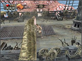 NIE ATAKUJ macek, które nie próbują nikogo porwać, gdyż najprawdopodobniej zostałbyś uderzony i straciłbyś dużo energii - Misja 7 - Pearl Vs Kraken (1) | Solucja Piraci z Karaibów Na Krańcu Świata - Piraci z Karaibów: Na Krańcu Świata - poradnik do gry