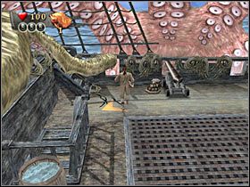 Po dotarciu na miejsce w pierwszej kolejności powinieneś zniszczyć beczkę - Misja 7 - Pearl Vs Kraken (1) | Solucja Piraci z Karaibów Na Krańcu Świata - Piraci z Karaibów: Na Krańcu Świata - poradnik do gry