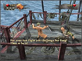 Teraz radziłbym blokować większość ataków bossa, tak aby móc się im przyjrzeć - Misja 10 - Sea Battle (1) | Solucja Piraci z Karaibów Na Krańcu Świata - Piraci z Karaibów: Na Krańcu Świata - poradnik do gry