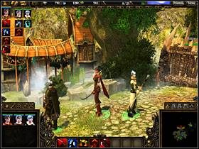 Twój obóz zaznaczony jest na mapie na południu - ALLUVYAN cz.1 | SpellForce 2 Władca Smoków - SpellForce 2: Władca Smoków - poradnik do gry