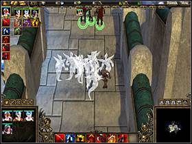 Rusz w dalszą drogę w kierunku północnym, a wkrótce znajdziesz kolejny kamień, tym razem z symbolem dłoni, przy którym należy przesunąć dźwignię - OKRĘT-MIASTO cz.2 - SpellForce 2: Władca Smoków - poradnik do gry