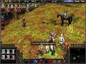 Na północ od grobu GhulDana musisz odnaleźć małe skupisko ubranych na czerwono żołnierzy Paktu i pokonać ich - DRAGHLUR cz.2 - SpellForce 2: Władca Smoków - poradnik do gry