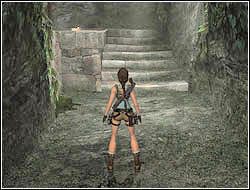 Przeskocz teraz na sąsiedni słup i z niego na platformę - tą, gdzie obok prześwitują promienie słoneczne - 04. Zaginiona Dolina (2) | Peru w Tomb Raider Anniversary - Tomb Raider: Anniversary - poradnik do gry