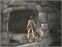 Na ścianie po drugiej stronie zauważ wąskie występy, znajdujące się w tym miejscu niby bez celu - 04. Zaginiona Dolina (2) | Peru w Tomb Raider Anniversary - Tomb Raider: Anniversary - poradnik do gry