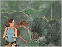Po chwili zaatakuje cię kolejna trójka raptorów - 04. Zaginiona Dolina (3) | Peru w Tomb Raider Anniversary - Tomb Raider: Anniversary - poradnik do gry