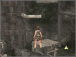 Przesuń ją w stronę widniejącego na prawo od krat wyjścia z sali - 05. Grobowiec Qualopeca (1) | Peru w Tomb Raider Anniversary - Tomb Raider: Anniversary - poradnik do gry