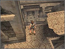 Gdy dobiegniesz do wylotu korytarza, u twoich stóp wysunie się ze ściany platforma - 06. Świątynia św. Franciszka (4) | Grecja w Tomb Raider Anniversary - Tomb Raider: Anniversary - poradnik do gry