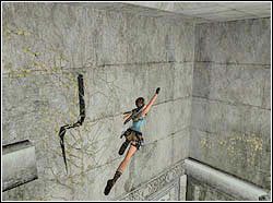 Z ostatniej kolumny wybij się na występ w ścianie, znajdujący się lekko po ukosie na prawo - 06. Świątynia św. Franciszka (5) | Grecja w Tomb Raider Anniversary - Tomb Raider: Anniversary - poradnik do gry