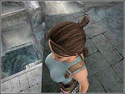 Wróć z powrotem na dół na półkę i przeskocz na prawo na jej sąsiadkę, przylegającą do ściany - 07. Koloseum (1) | Grecja w Tomb Raider Anniversary - Tomb Raider: Anniversary - poradnik do gry