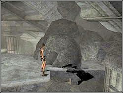 Zlokalizuj zawieszoną na wprost obręcz, wybij się w jej stronę i zaczep o nią linką - 07. Koloseum (2) | Grecja w Tomb Raider Anniversary - Tomb Raider: Anniversary - poradnik do gry