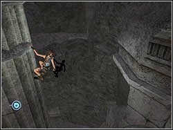 Wróć z powrotem za kamienie w miejsce, z którego tu dotarłaś na rękach - 07. Koloseum (2) | Grecja w Tomb Raider Anniversary - Tomb Raider: Anniversary - poradnik do gry