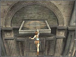 Z platformy daj susa w stronę środka sali na wysoką kolumnę z kolcami - 08. Pałac Midasa (1) | Grecja w Tomb Raider Anniversary - Tomb Raider: Anniversary - poradnik do gry