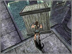 Wybij się teraz wzdłuż muru na jeden, a potem drugi drążek i dalej na wprost na występ w ścianie - 09. Grobowiec Tihocana (1) | Grecja w Tomb Raider Anniversary - Tomb Raider: Anniversary - poradnik do gry