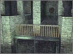 Przeskocz z ceglanej pochylni na występy w ścianie i wyjdź po nich z powrotem do góry, do mechanizmu obrotowego - 09. Grobowiec Tihocana (1) | Grecja w Tomb Raider Anniversary - Tomb Raider: Anniversary - poradnik do gry