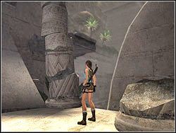 Zwróć się w lewo i wypatrz dwie obręcze w ścianie - 10. Świątynia Khamoon (1) | Egipt w Tomb Raider Anniversary - Tomb Raider: Anniversary - poradnik do gry