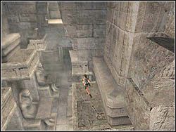 Zaliczaj posągi w następującej kolejności: pierwszy z prawej, pierwszy z lewej, drugi z lewej, drugi z prawej, trzeci z prawej - 10. Świątynia Khamoon (4) | Egipt w Tomb Raider Anniversary - Tomb Raider: Anniversary - poradnik do gry