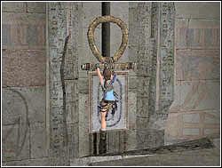 Dotrzesz w końcu do komnaty z mechanizmem ze złotym uchem po prawej - 11. Obelisk Khamoon (1) | Egipt w Tomb Raider Anniversary - Tomb Raider: Anniversary - poradnik do gry