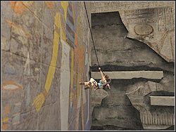 Zbliż się do ściany obok, a następnie wybij na dwa występy po lewej - 11. Obelisk Khamoon (1) | Egipt w Tomb Raider Anniversary - Tomb Raider: Anniversary - poradnik do gry