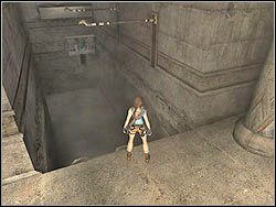 Zbliż się na skraj zawaliska w podłodze - 11. Obelisk Khamoon (2) | Egipt w Tomb Raider Anniversary - Tomb Raider: Anniversary - poradnik do gry