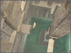 Zwróć się na prawo od framugi bramy, zaobserwuj ułożenie występów w najbliższej ścianie - 11. Obelisk Khamoon (2) | Egipt w Tomb Raider Anniversary - Tomb Raider: Anniversary - poradnik do gry