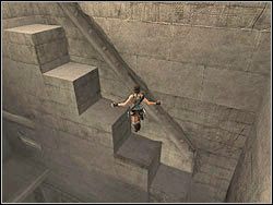 Kiedy uda ci się przeskoczyć na drugą stronę komnaty, daj susa na kamienny blok nad tobą - 11. Obelisk Khamoon (4 | Egipt w Tomb Raider Anniversary - Tomb Raider: Anniversary - poradnik do gry