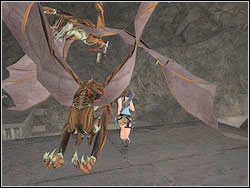 Zaatakują cię dwa latające gargulce - 12. Sanktuarium Dziecięcia (1) | Egipt w Tomb Raider Anniversary - Tomb Raider: Anniversary - poradnik do gry