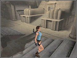 Skieruj się ponownie do ściany z drabiną, naprzeciw schodów - 12. Sanktuarium Dziecięcia (3) | Egipt w Tomb Raider Anniversary - Tomb Raider: Anniversary - poradnik do gry