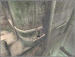 Wyjdź na parapet i dalej na drabinę - 12. Sanktuarium Dziecięcia (część 4) | Egipt w Tomb Raider Anniversary - Tomb Raider: Anniversary - poradnik do gry