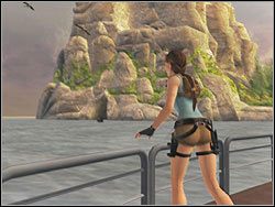 Na horyzoncie pojawia się tajemnicza wyspa - 13. Kopalnie Natli (1) | Zaginione Miasto w Tomb Raider Anniversary - Tomb Raider: Anniversary - poradnik do gry