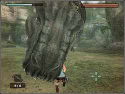 Kiedy doprowadzisz gada do skrajnego wyczerpania, uaktywni się trzeci etap walki, analogiczny do pierwszego - Bossowie (1) | Przeciwnicy w Tomb Raider Anniversary - Tomb Raider: Anniversary - poradnik do gry