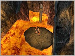 Po walce wejdź w otwarte drzwi i zbliż się do rzeki lawy - 15. Ostateczne starcie (1) | Zaginione Miasto w Tomb Raider Anniversary - Tomb Raider: Anniversary - poradnik do gry