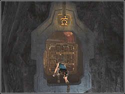 Wskocz na świeżo wysuniętą ze ściany platformę, a następnie wybij się z niej do widniejącego powyżej otworu w skale - 15. Ostateczne starcie (1) | Zaginione Miasto w Tomb Raider Anniversary - Tomb Raider: Anniversary - poradnik do gry