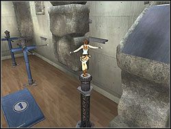 Podejdź do wyskoczni nr 2 i wybij się na występ w kamiennej kolumnie - Posiadłość Croftów (3) | Trening w Tomb Raider Anniversary - Tomb Raider: Anniversary - poradnik do gry