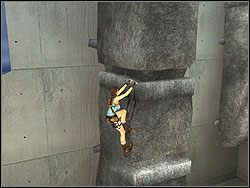 Z wyskoczni nr 3 wybij się przed siebie na kamienną kolumnę - Posiadłość Croftów (3) | Trening w Tomb Raider Anniversary - Tomb Raider: Anniversary - poradnik do gry