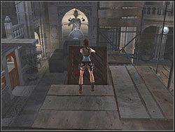 Podejdź pod ścianę, a następnie obróć się w prawo - Posiadłość Croftów (6) | Trening w Tomb Raider Anniversary - Tomb Raider: Anniversary - poradnik do gry