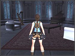 Naciśnij klamkę i wejdź do pomieszczenia - Posiadłość Croftów (6) | Trening w Tomb Raider Anniversary - Tomb Raider: Anniversary - poradnik do gry