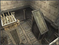 Po uruchomieniu dźwigni skocz zatem na pierwszy z bloków przed tobą, a z niego wybij się na lewo, w stronę kolumny z kolcami - Poziom 08. Pałac Midasa (1) | Sekrety w Tomb Raider Anniversary - Tomb Raider: Anniversary - poradnik do gry