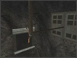 Wybij się teraz w lewo na krawędź zamkniętego szybu - Poziom 13. Kopalnie Natli (1) | Sekrety w Tomb Raider Anniversary - Tomb Raider: Anniversary - poradnik do gry