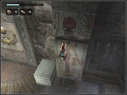 Podejdź do pierwszej przyściennej (nie obrotowej - Poziom 10. Świątynia Khamoon (2) | Sekrety w Tomb Raider Anniversary - Tomb Raider: Anniversary - poradnik do gry